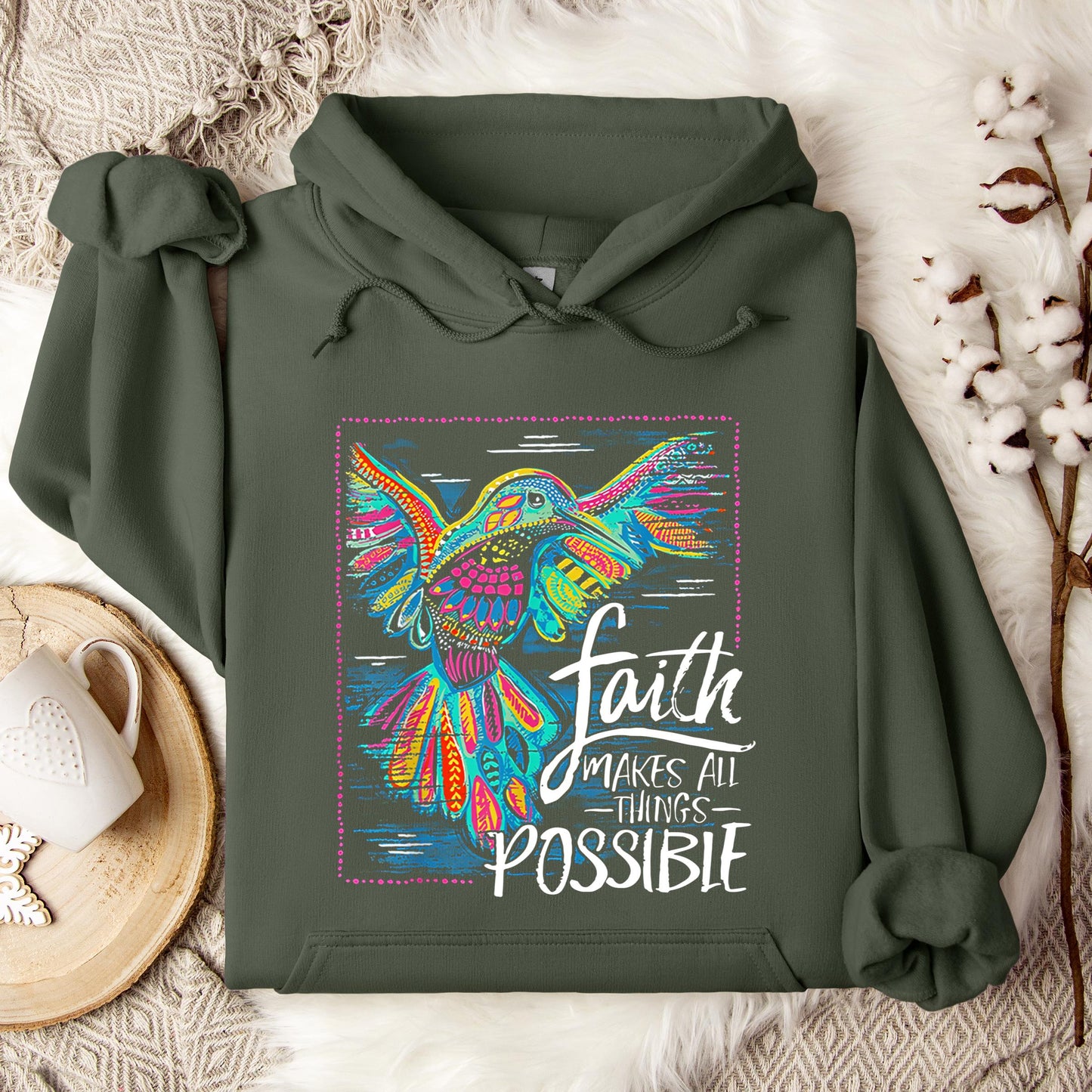 Faith Makes All Things Possible Hoodie