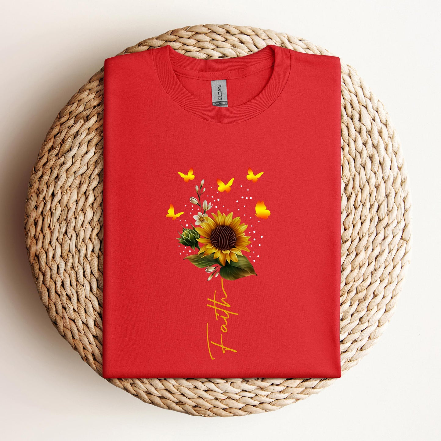 Faith Sunflower Butterfly Yarn