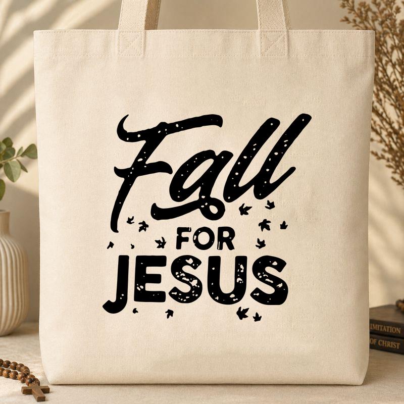 Fall For Jesus 25 Tote Bag