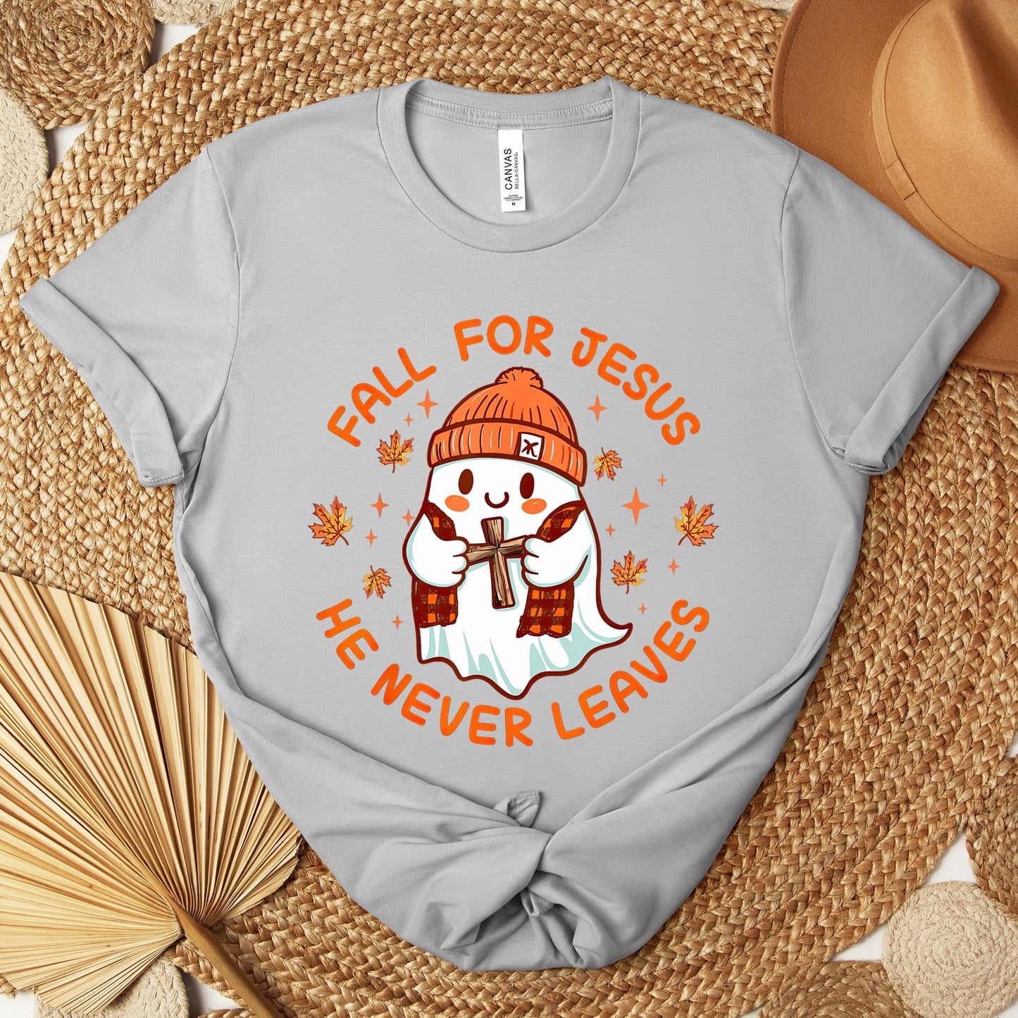 Fall For Jesus He Never Leaves 23 Premium T-shirt