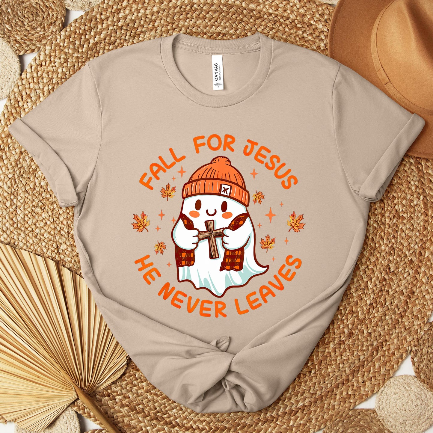 Fall For Jesus He Never Leaves 23 Premium T-shirt
