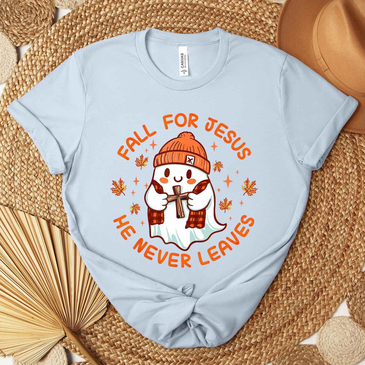 Fall For Jesus He Never Leaves 23 Premium T-shirt