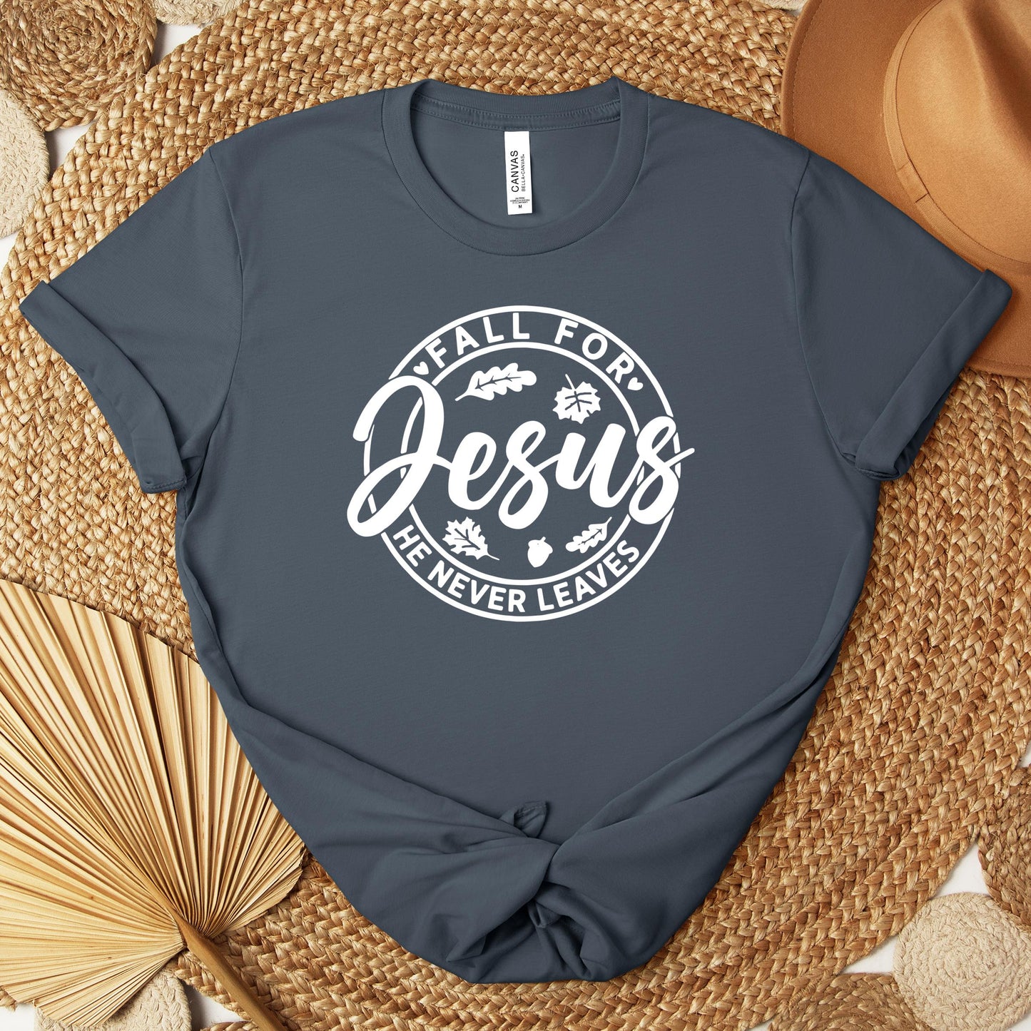 Fall For Jesus He Never Leaves 24 Premium T-shirt