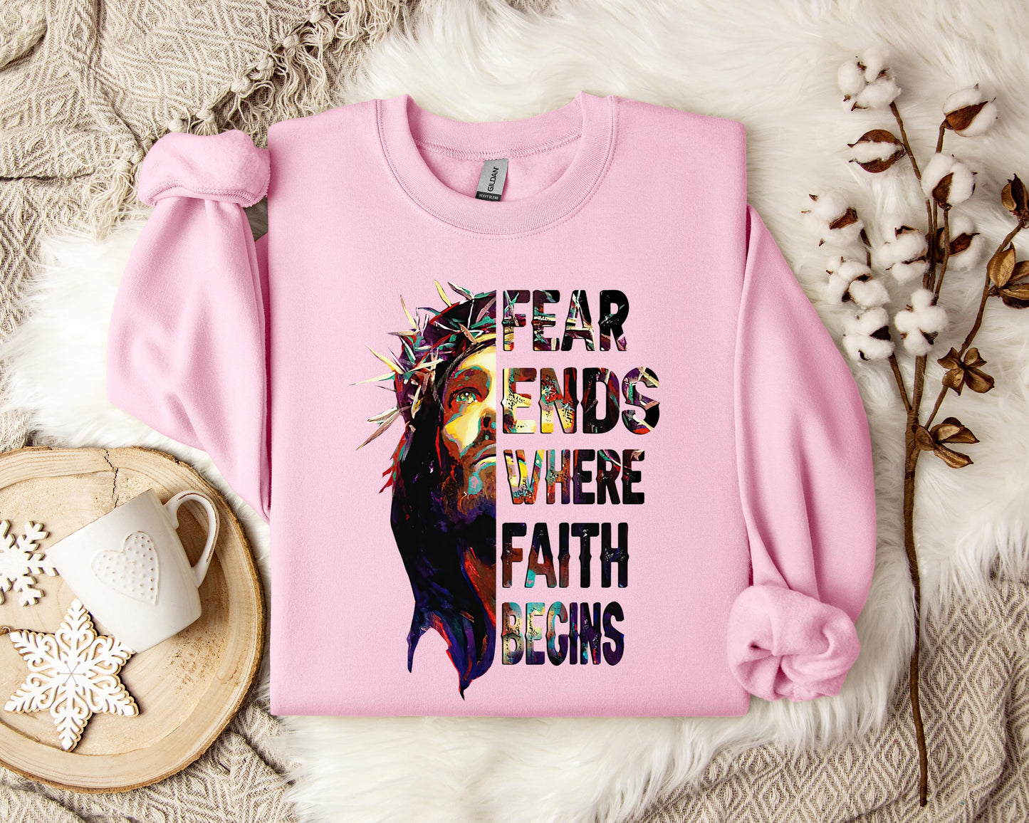 Fear Ends Where Faith Begins Sweatshirt