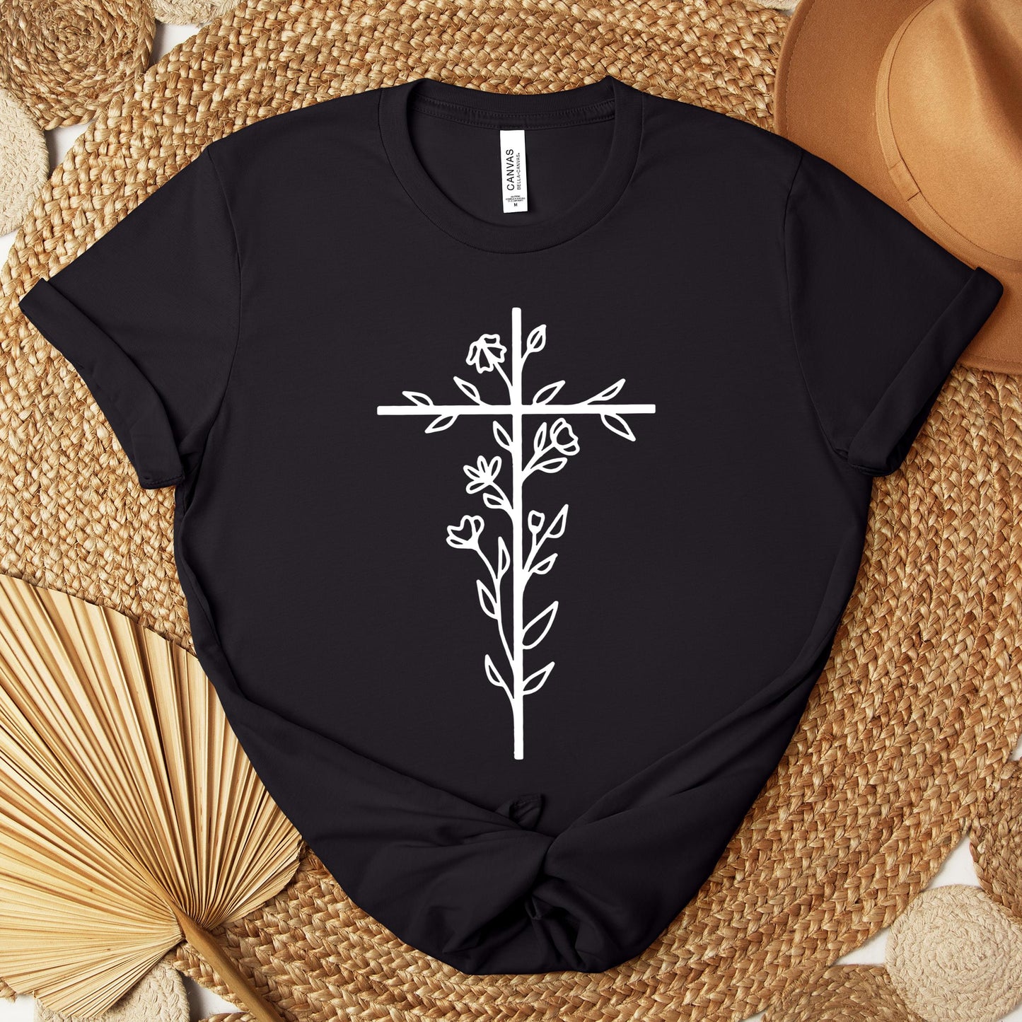 Floral Cross Premium T-shirt