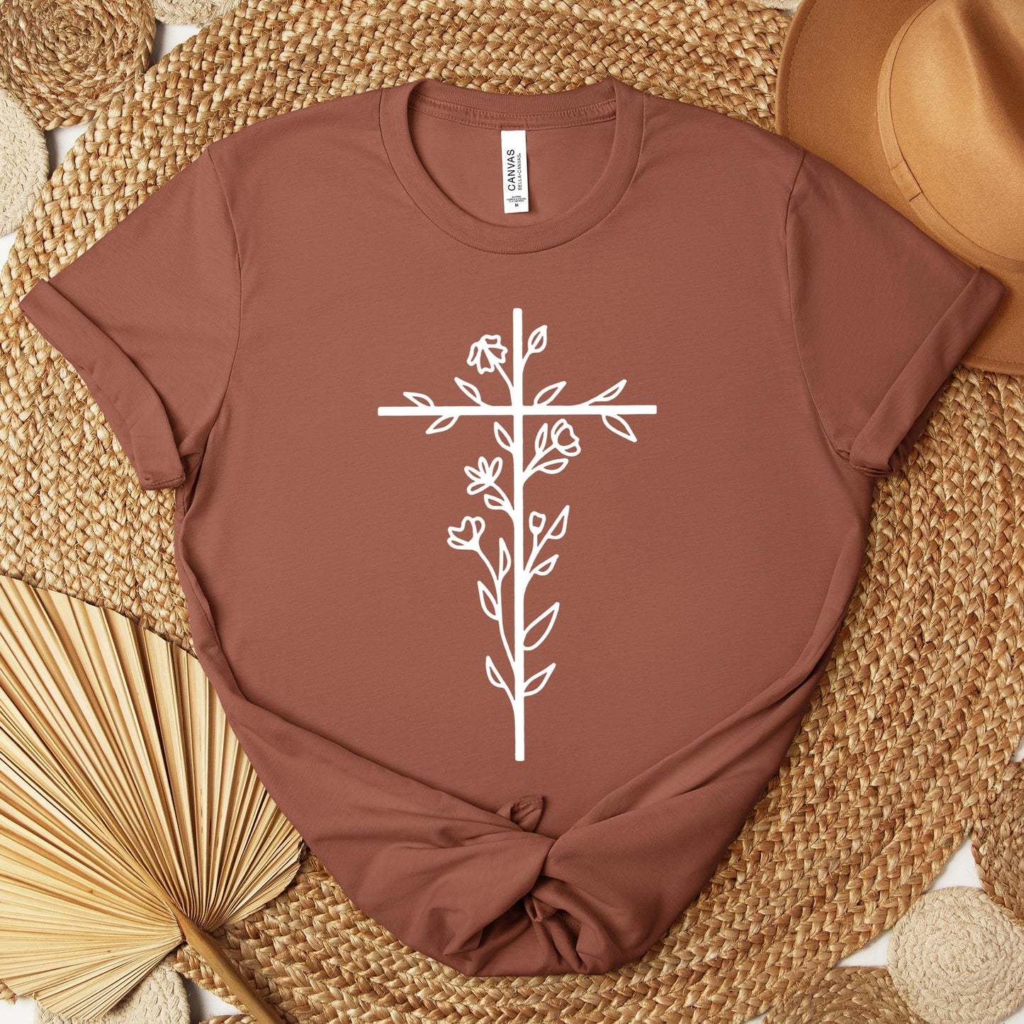 Floral Cross Premium T-shirt
