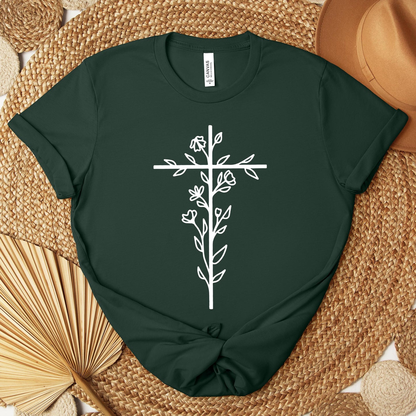 Floral Cross Premium T-shirt