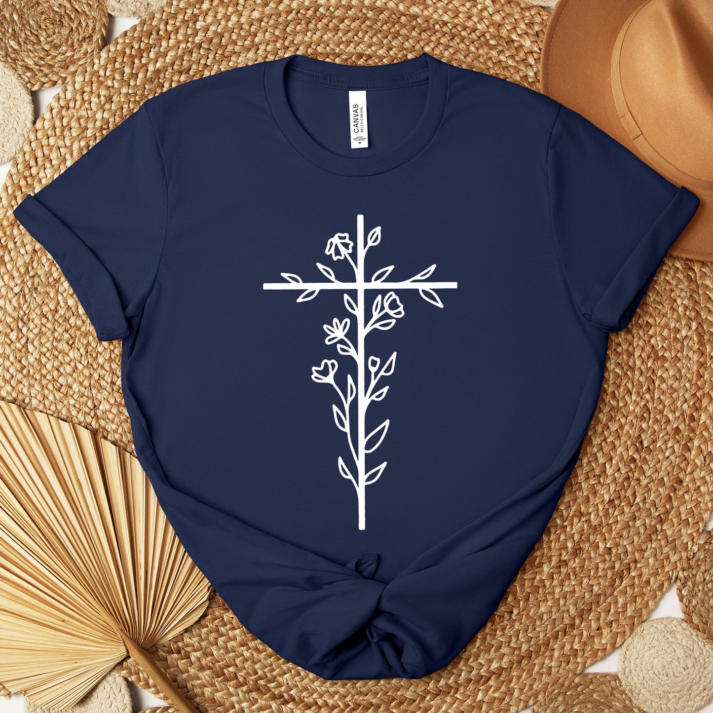 Floral Cross Premium T-shirt