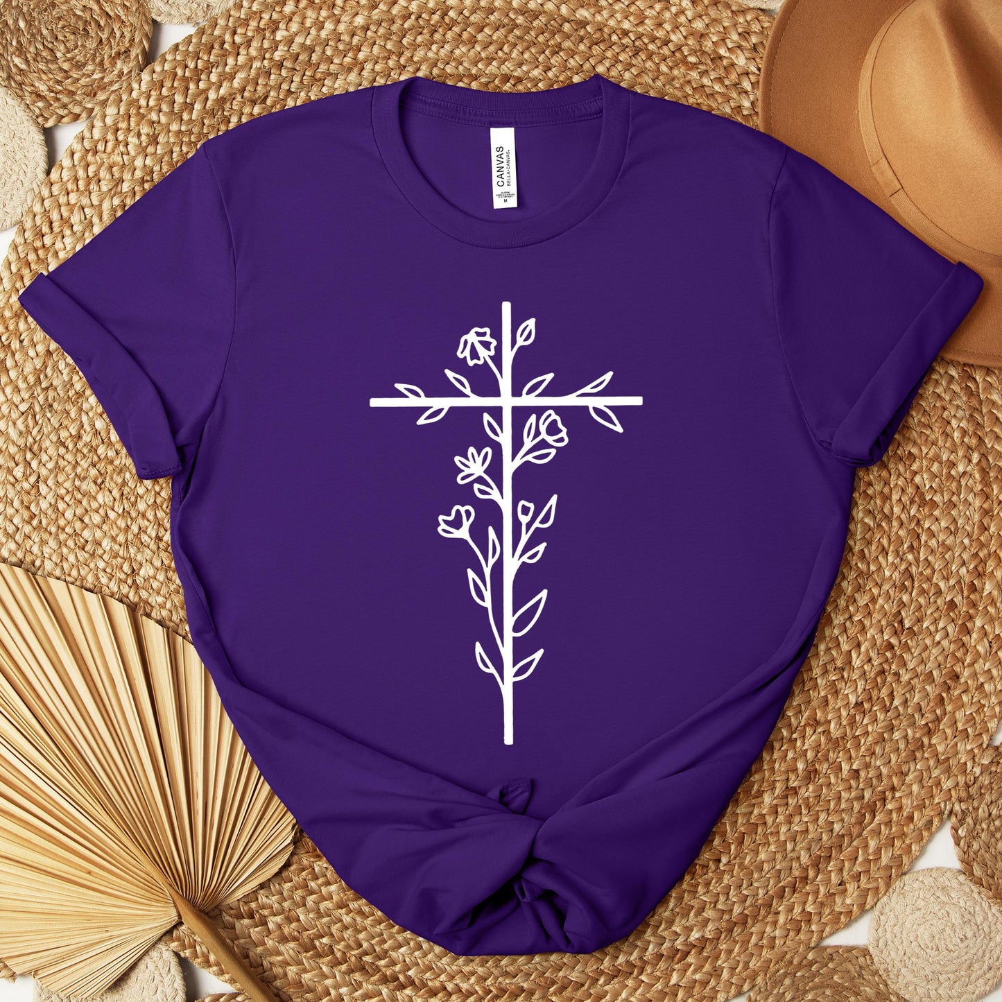 Floral Cross Premium T-shirt