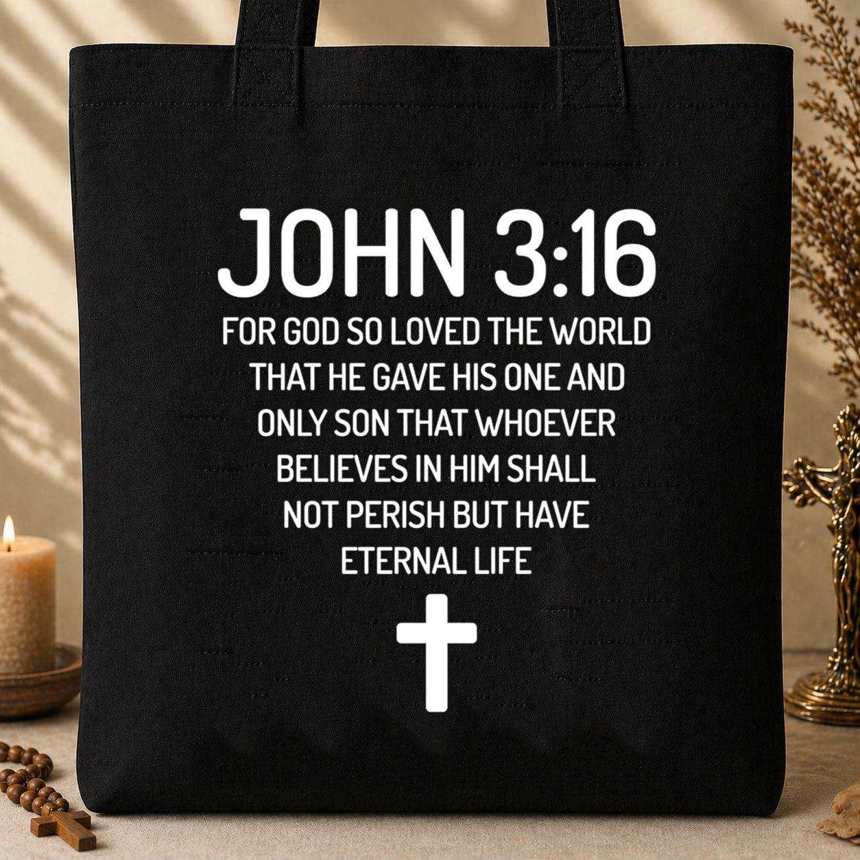 For God So Loved The World John 3.16 Tote Bag