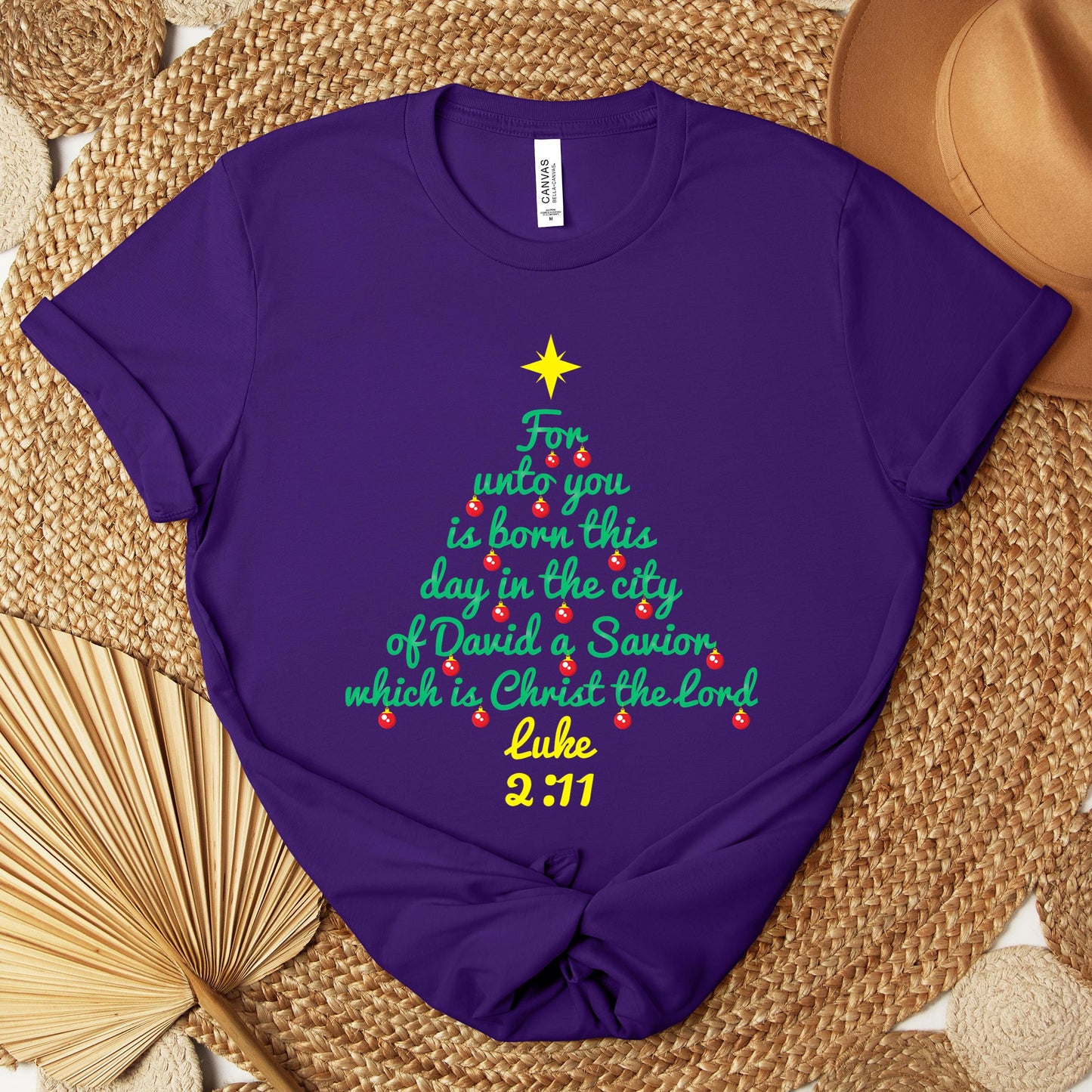 For Unto You Is Born This Day In The City Of David A Savior Which Is Christ The Lord Luke 2.11 Premium T-shirt