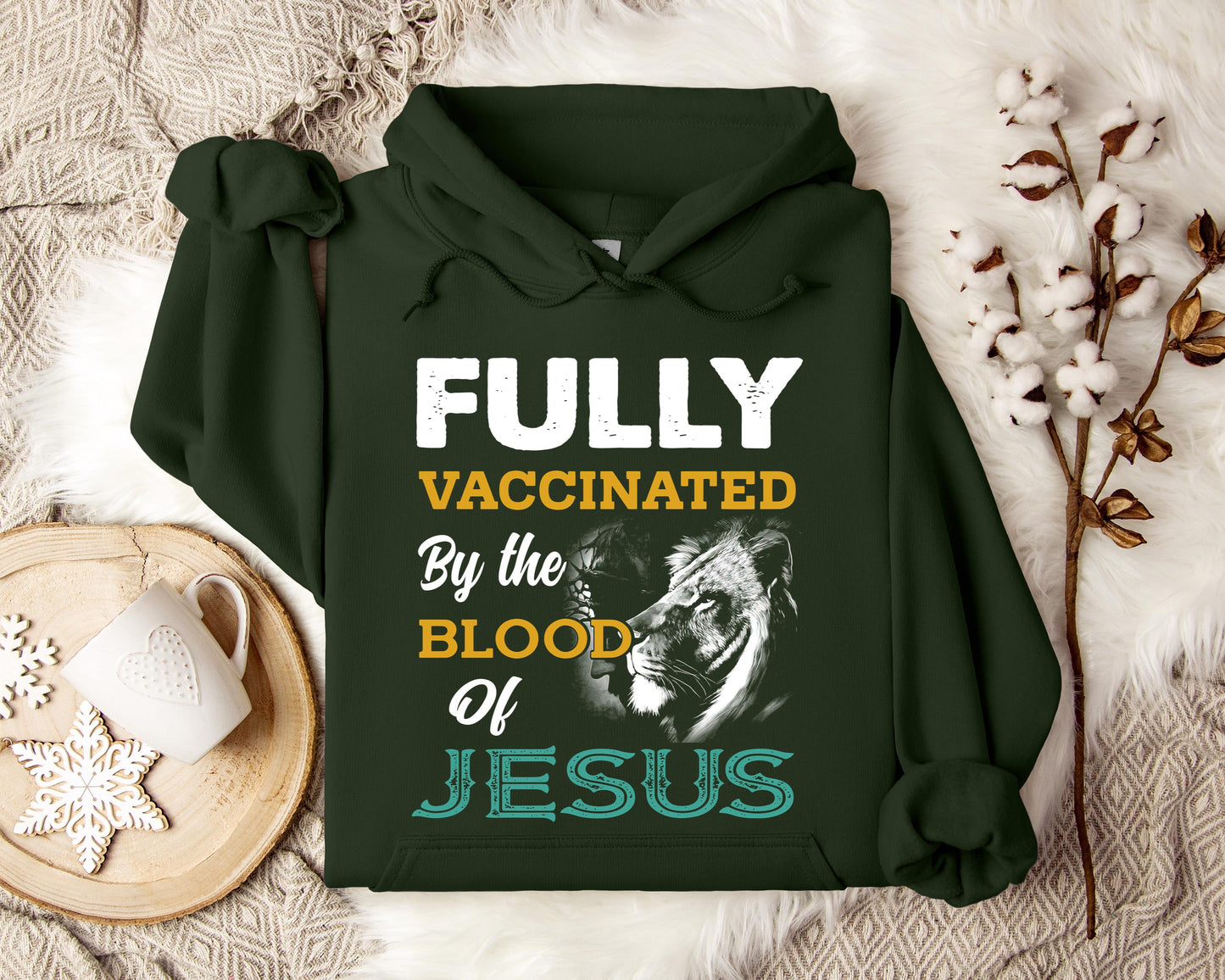 Fully Vaccinated By Blood Of Jesus Hoodie
