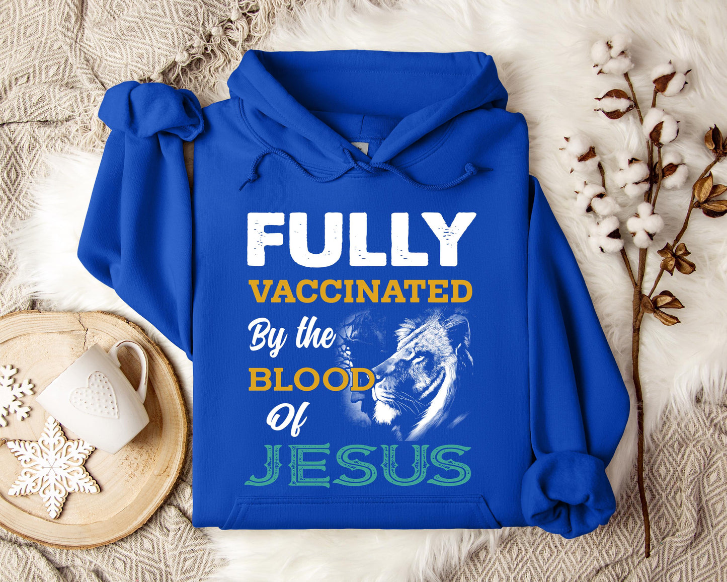Fully Vaccinated By Blood Of Jesus Hoodie