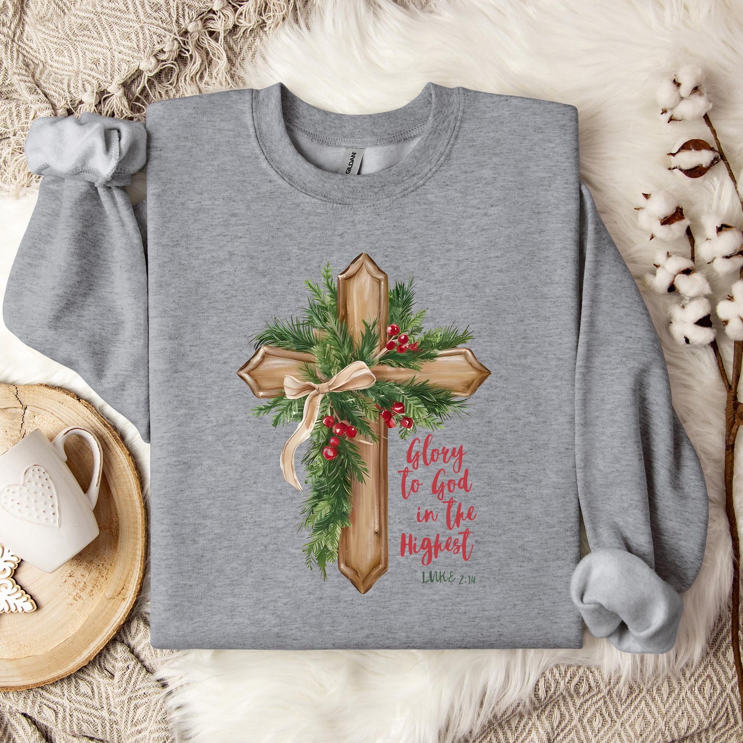 Glory To God In The Highest Luke 2.14 02 Sweatshirt