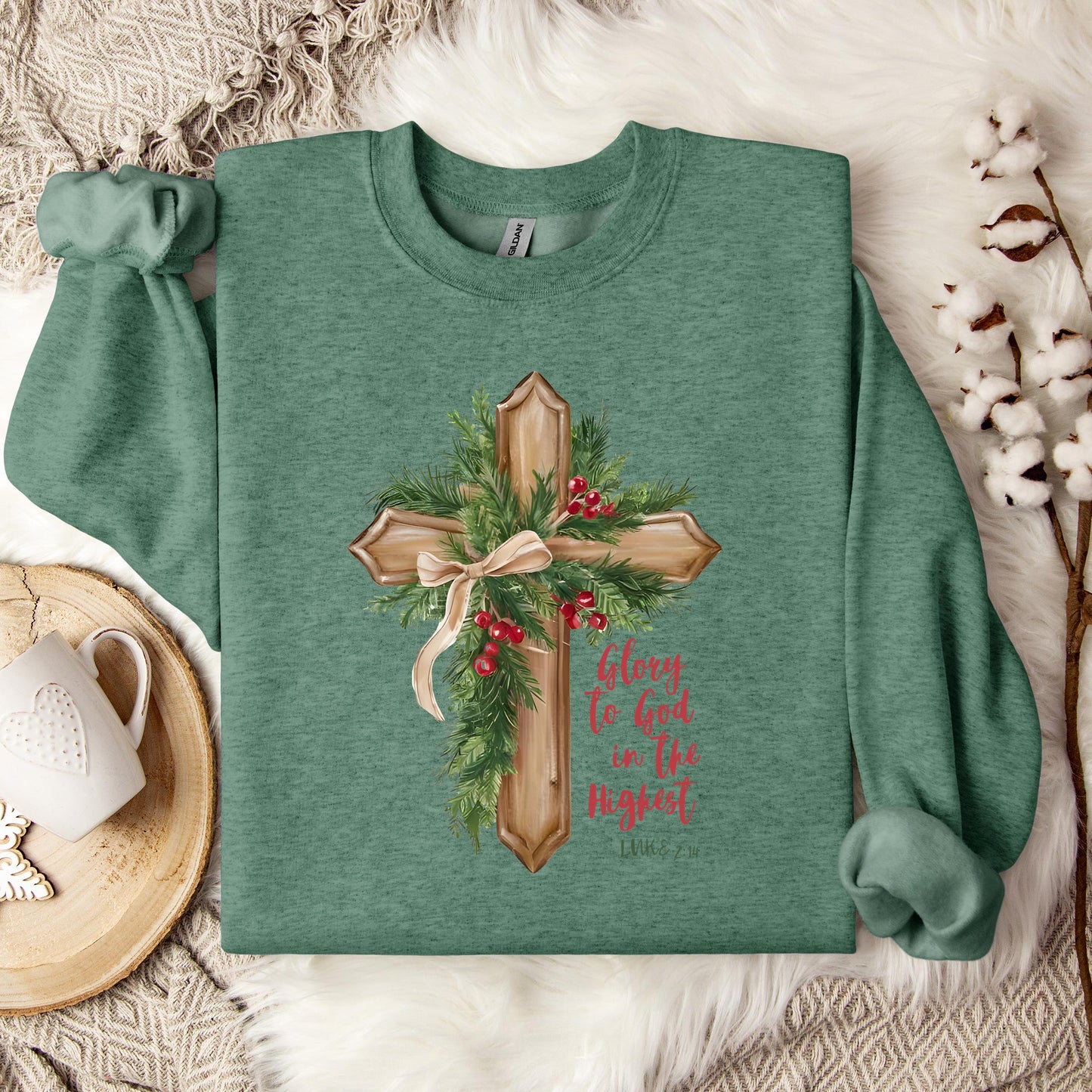 Glory To God In The Highest Luke 2.14 02 Sweatshirt