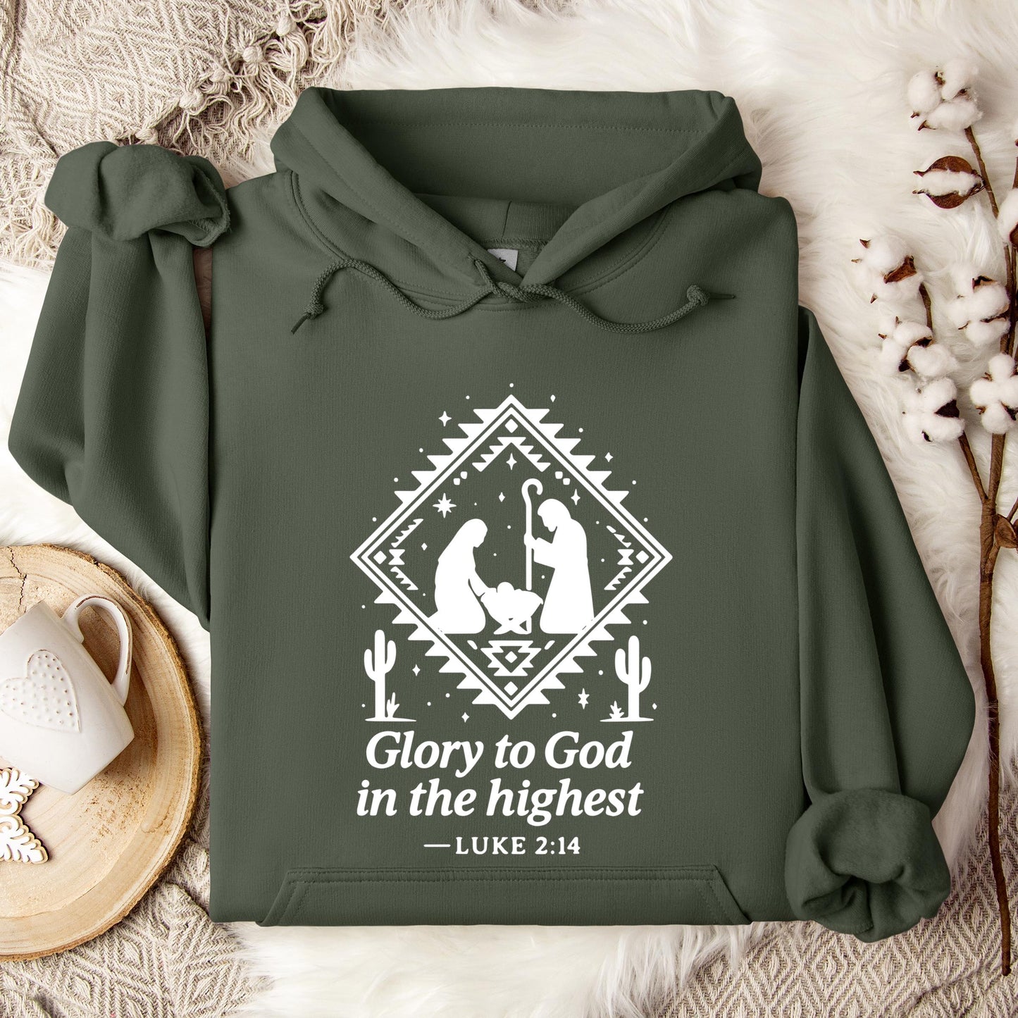 Glory To God In The Highest Luke 2.14 Hoodie