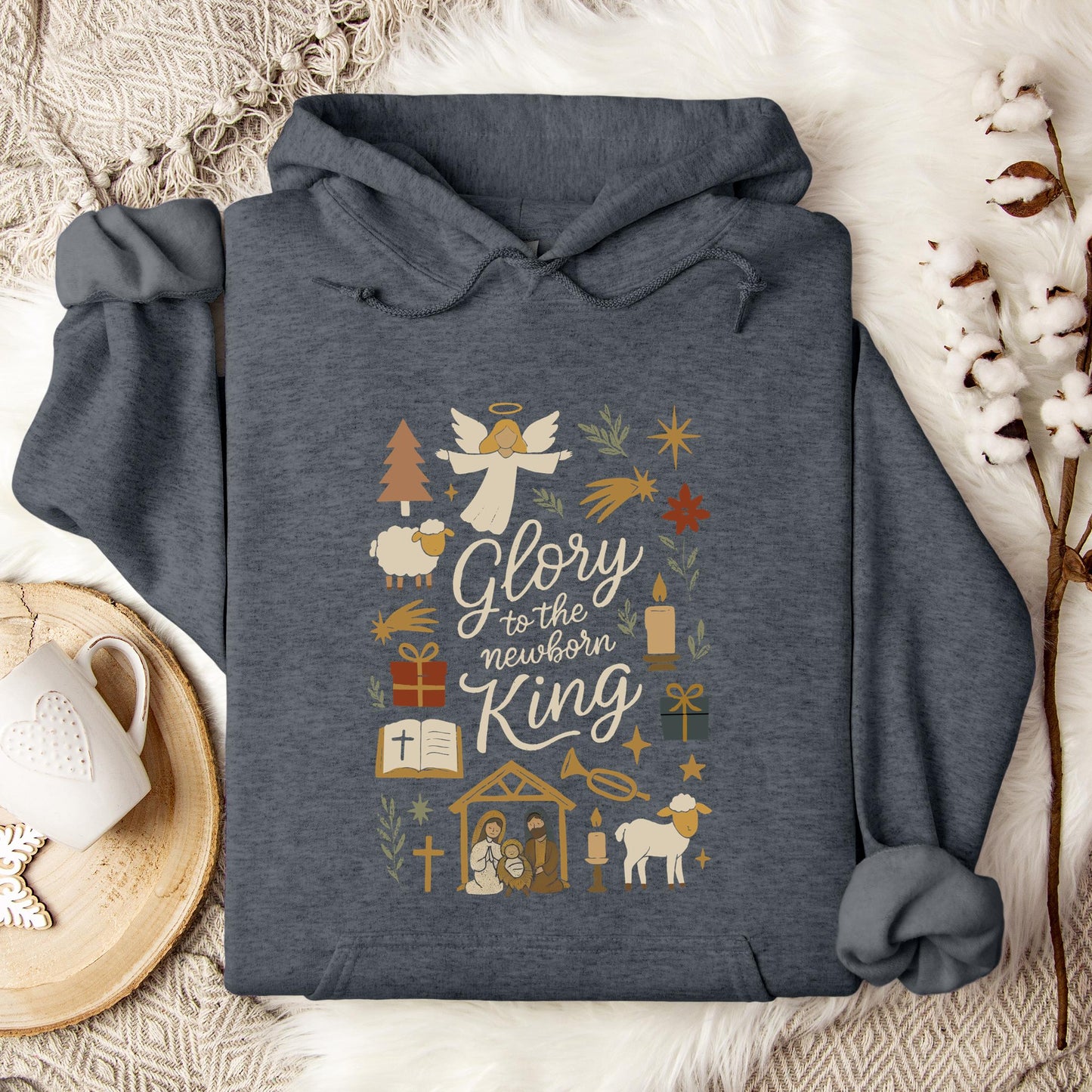 Glory To The Newborn King Hoodie