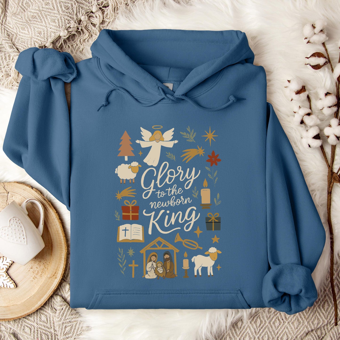 Glory To The Newborn King Hoodie