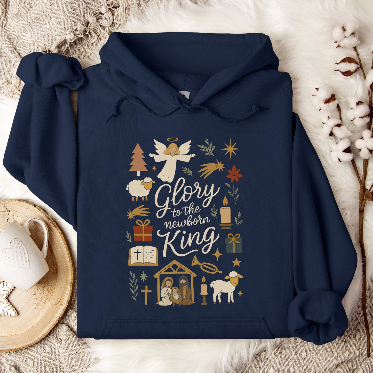 Glory To The Newborn King Hoodie
