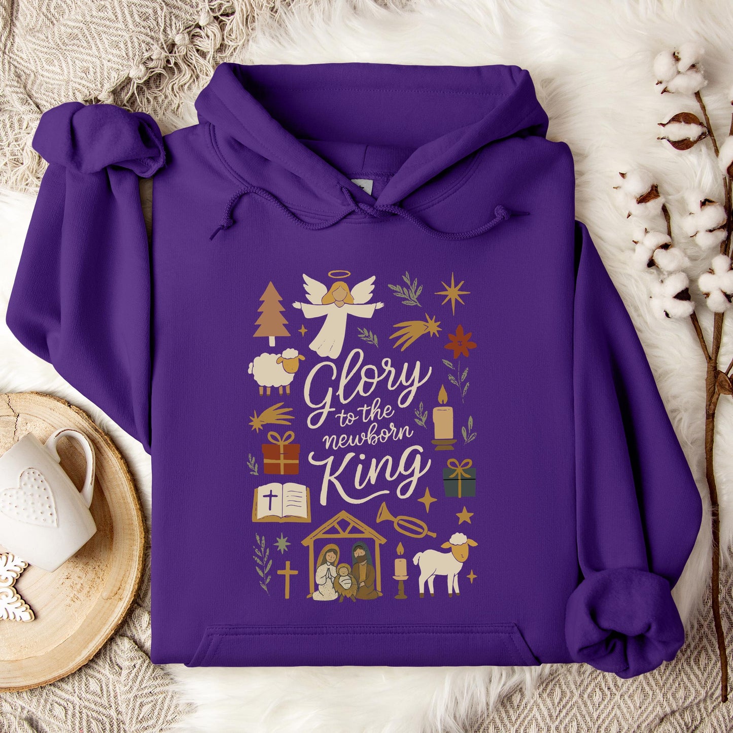 Glory To The Newborn King Hoodie
