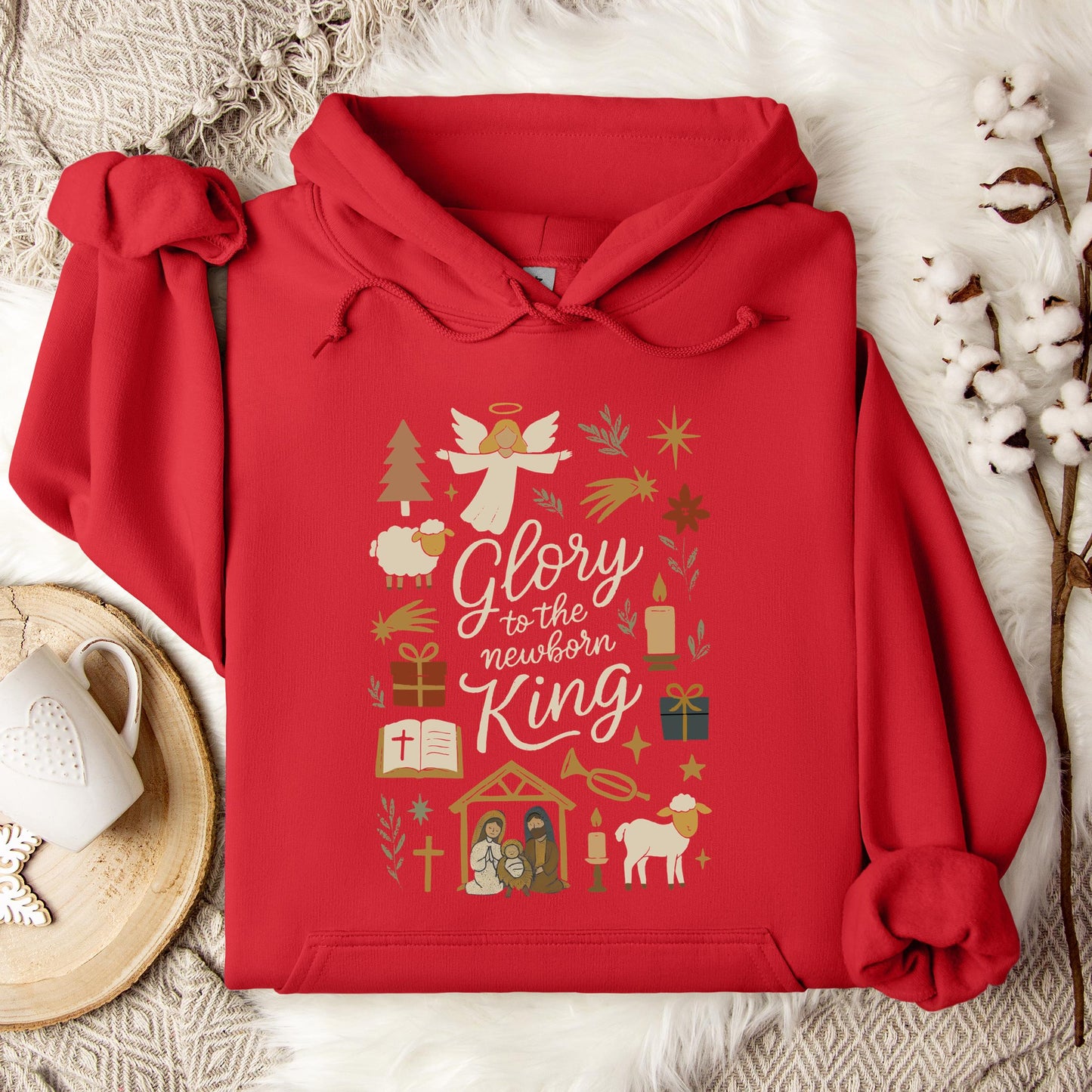 Glory To The Newborn King Hoodie