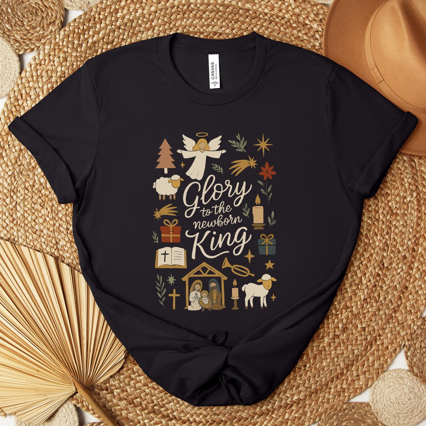 Glory To The Newborn King Premium T-shirt