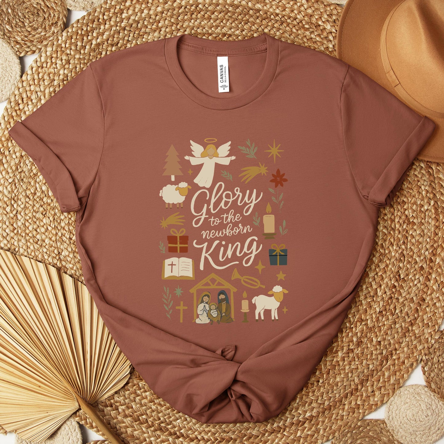 Glory To The Newborn King Premium T-shirt