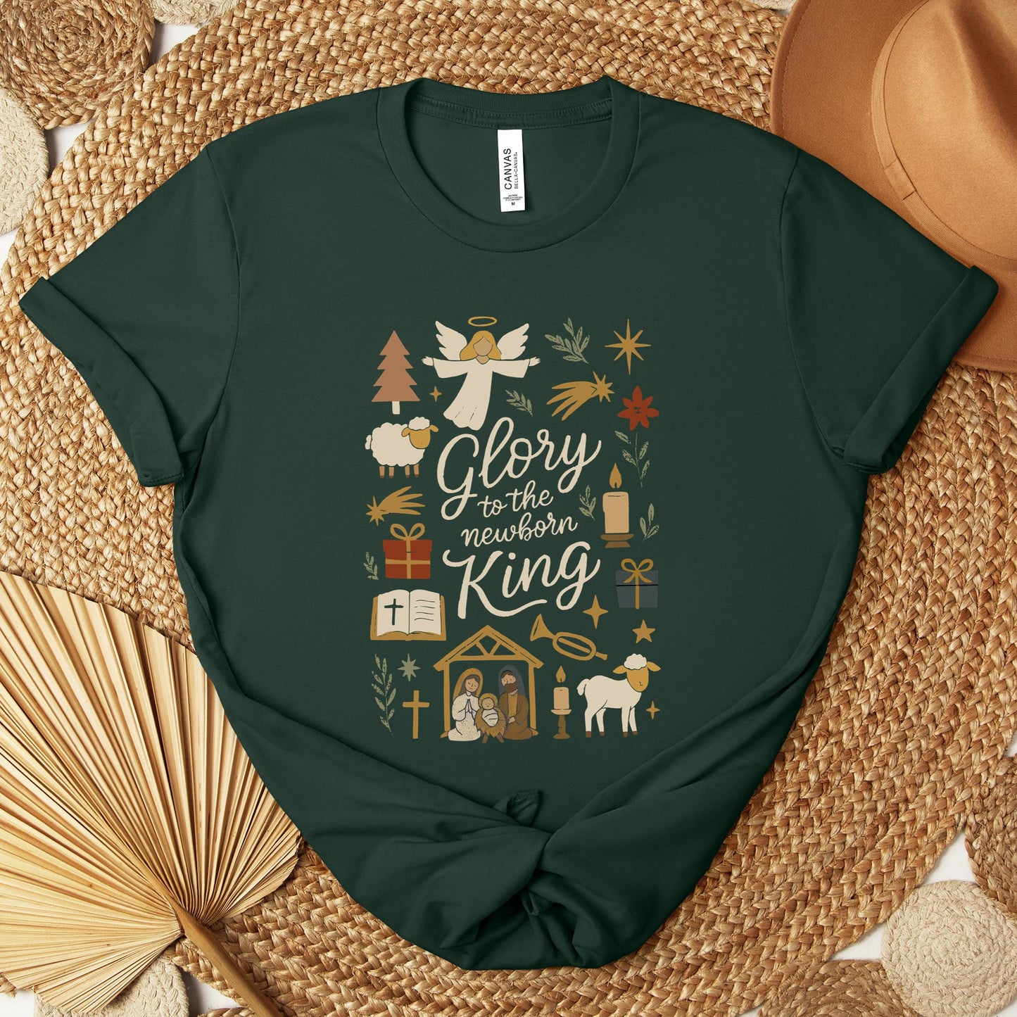 Glory To The Newborn King Premium T-shirt