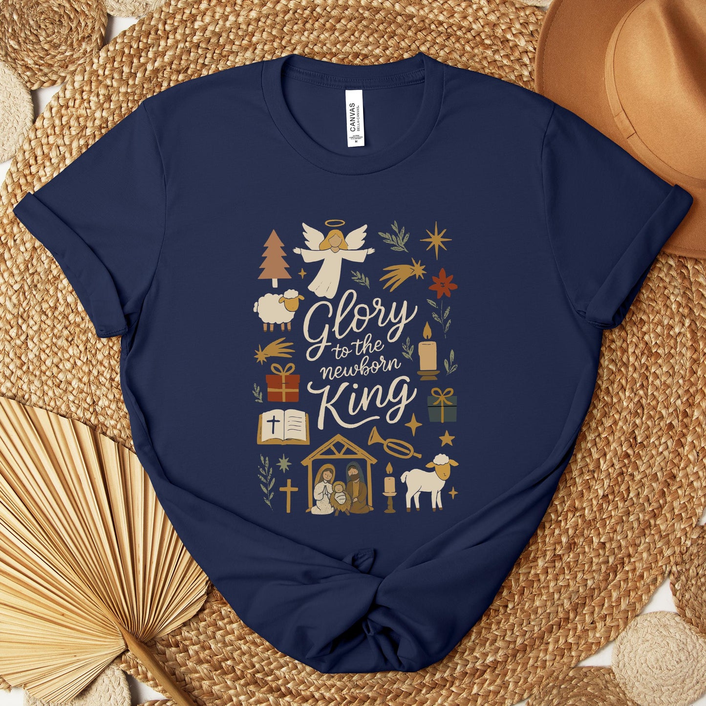 Glory To The Newborn King Premium T-shirt