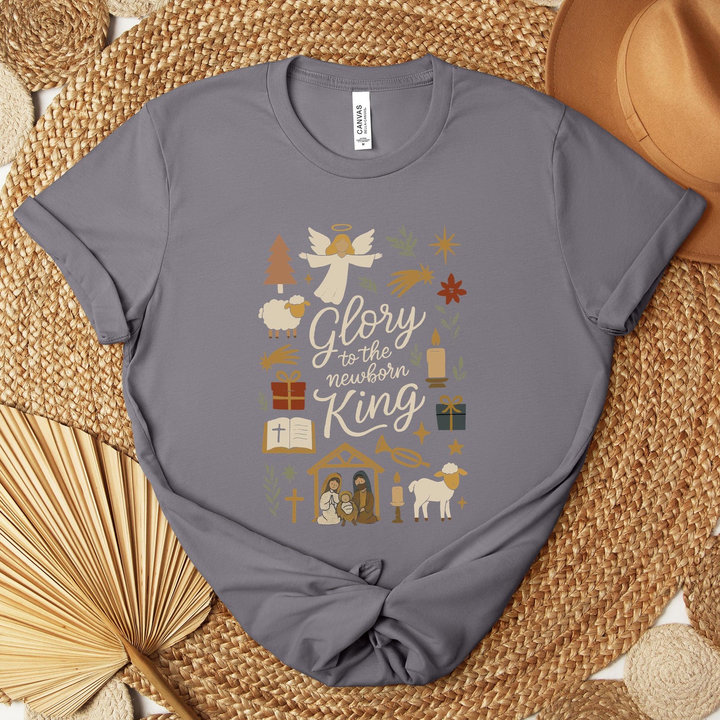 Glory To The Newborn King Premium T-shirt