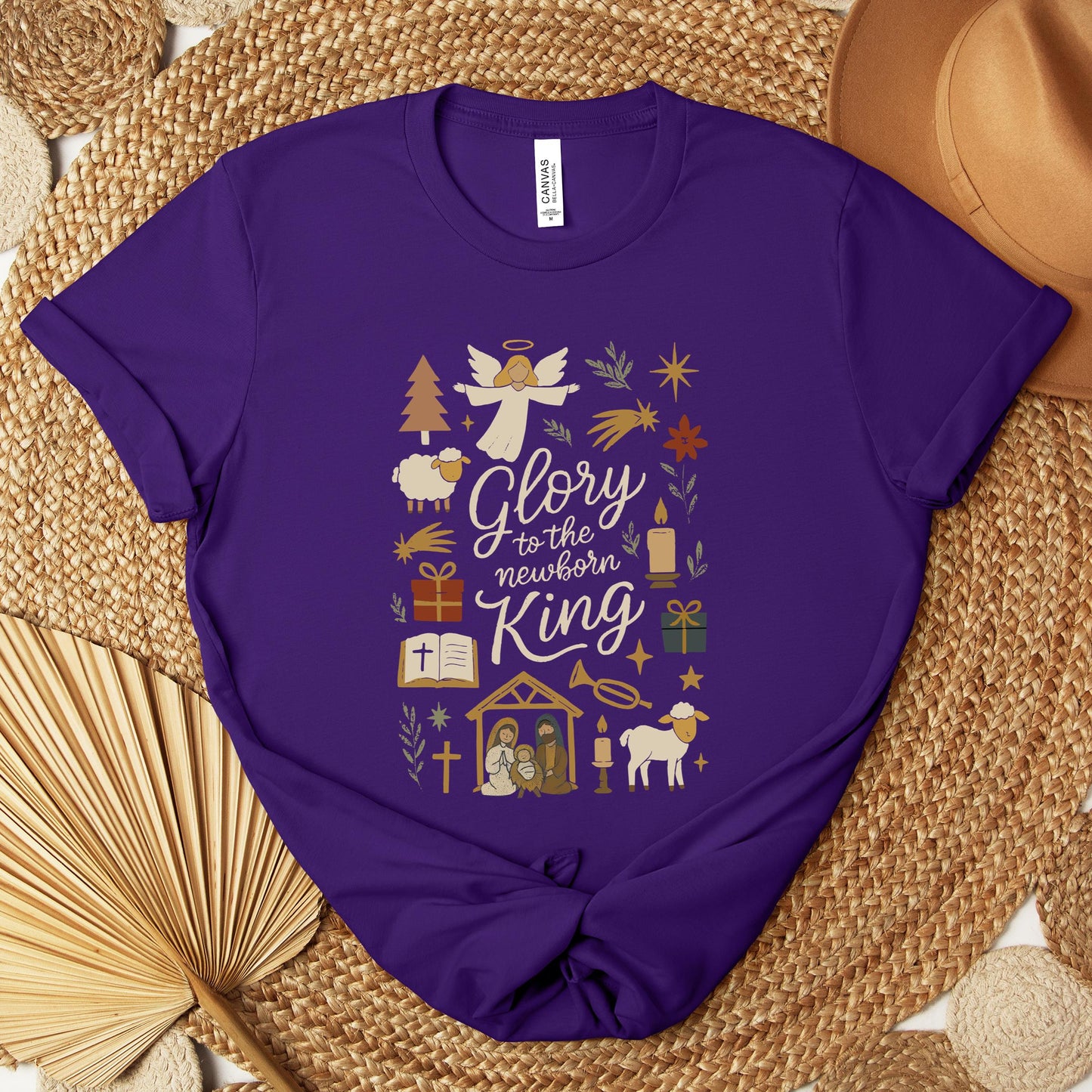 Glory To The Newborn King Premium T-shirt