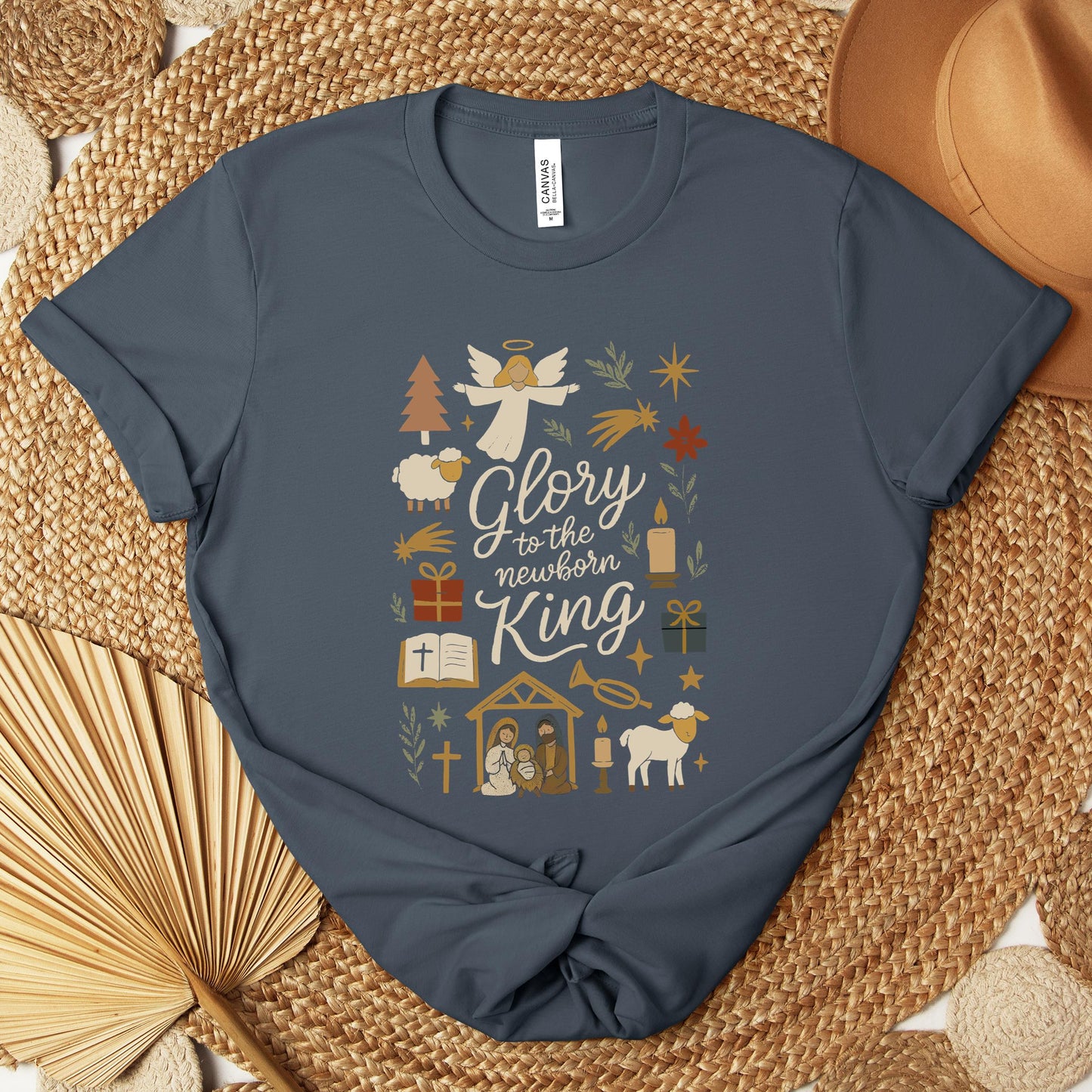 Glory To The Newborn King Premium T-shirt