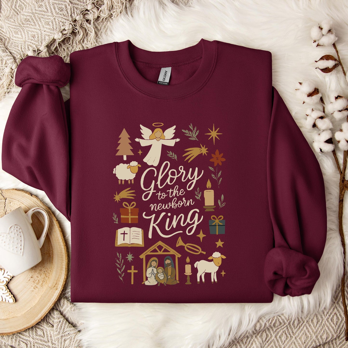 Glory To The Newborn King Sweatshirt
