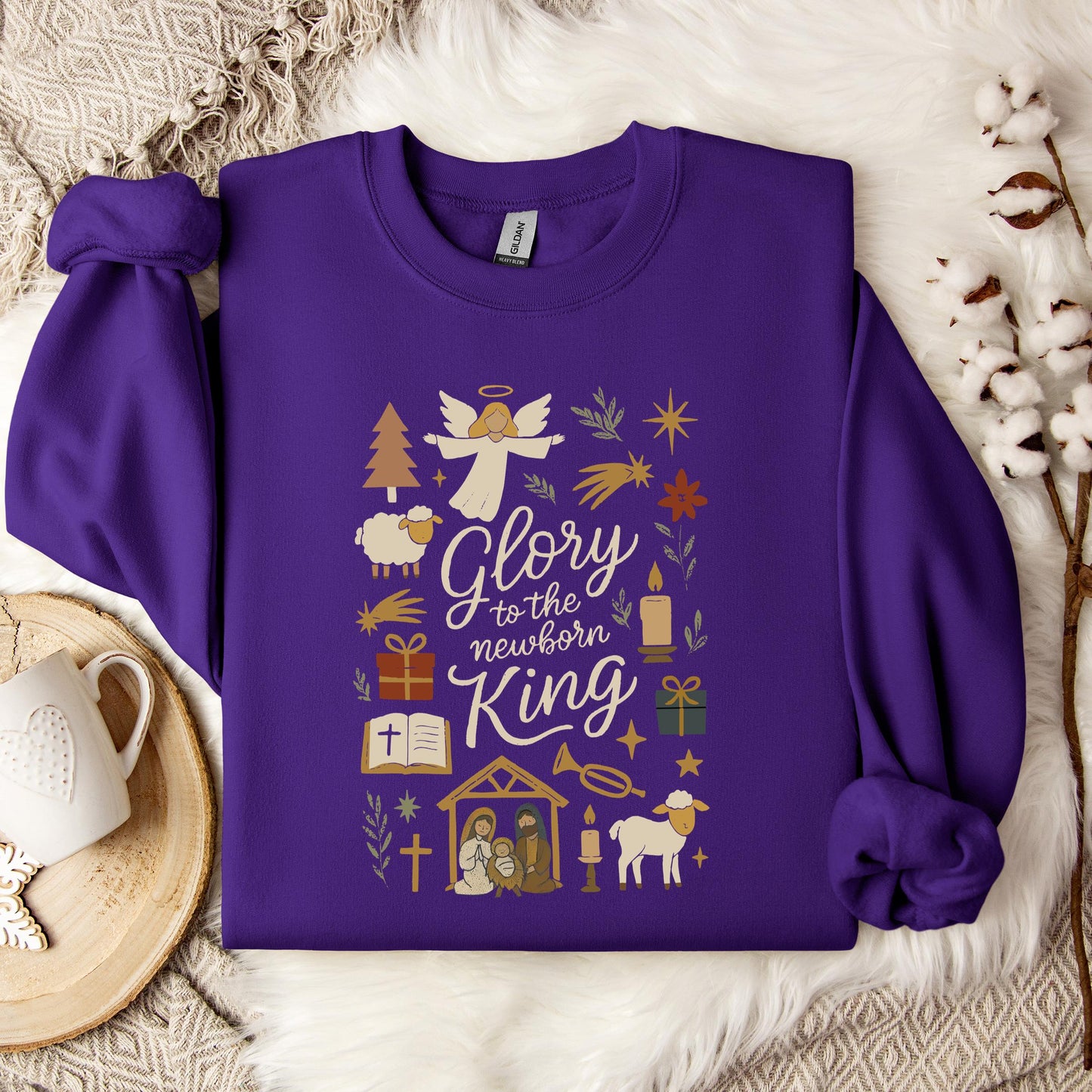 Glory To The Newborn King Sweatshirt
