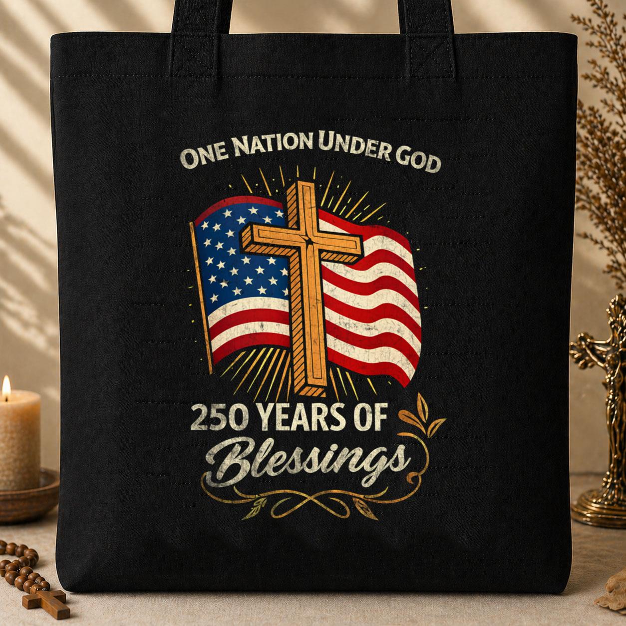 God Bless America 250 Years Tote Bag
