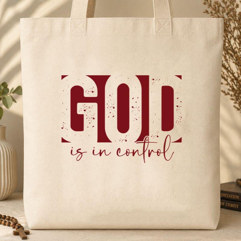 God Is In Control 01 Tote Bag