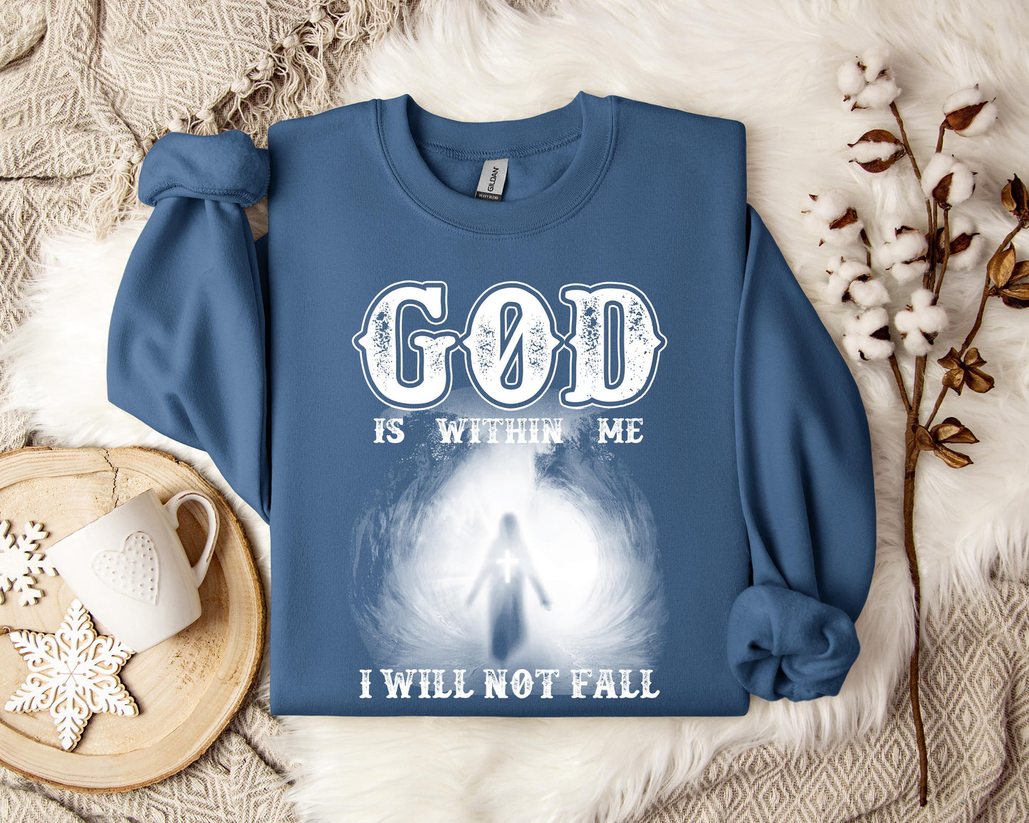 God Is Within Me I Will Not Fall Sweatshirt