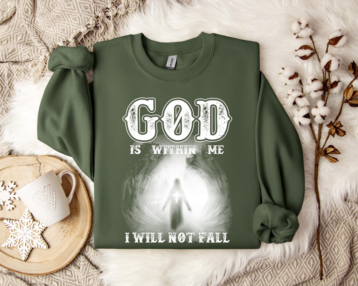 God Is Within Me I Will Not Fall Sweatshirt