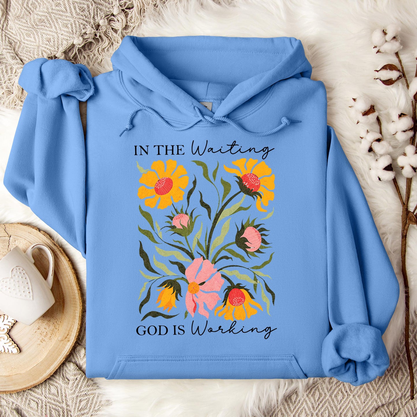 God Is Working In The Waiting 01 Hoodie