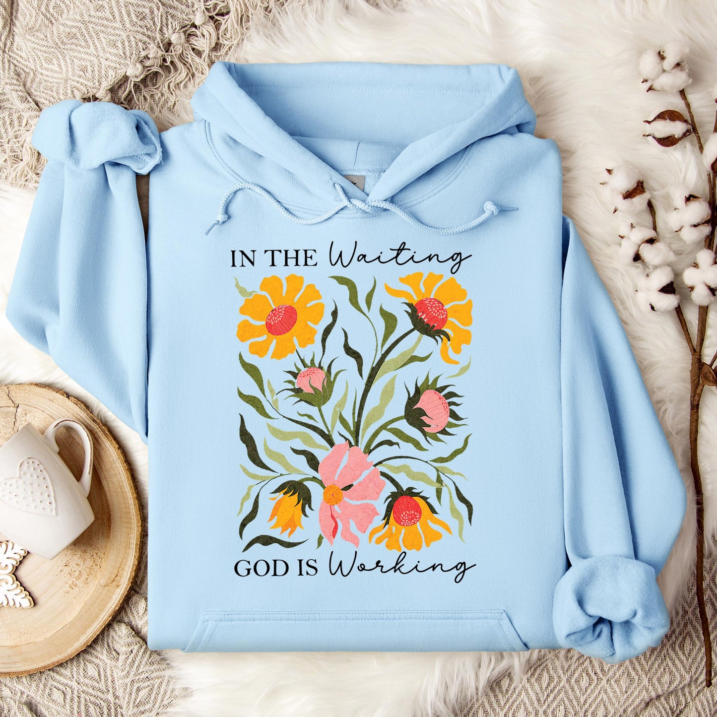 God Is Working In The Waiting 01 Hoodie