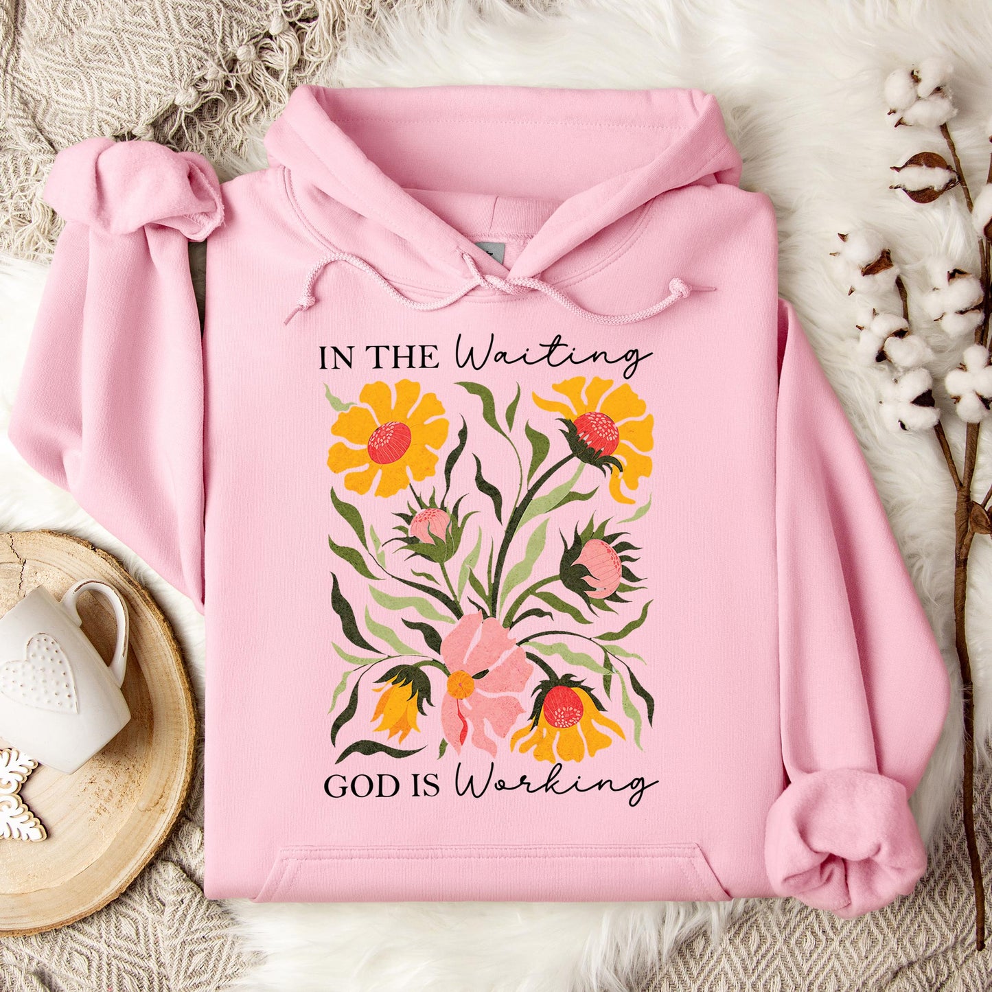 God Is Working In The Waiting 01 Hoodie