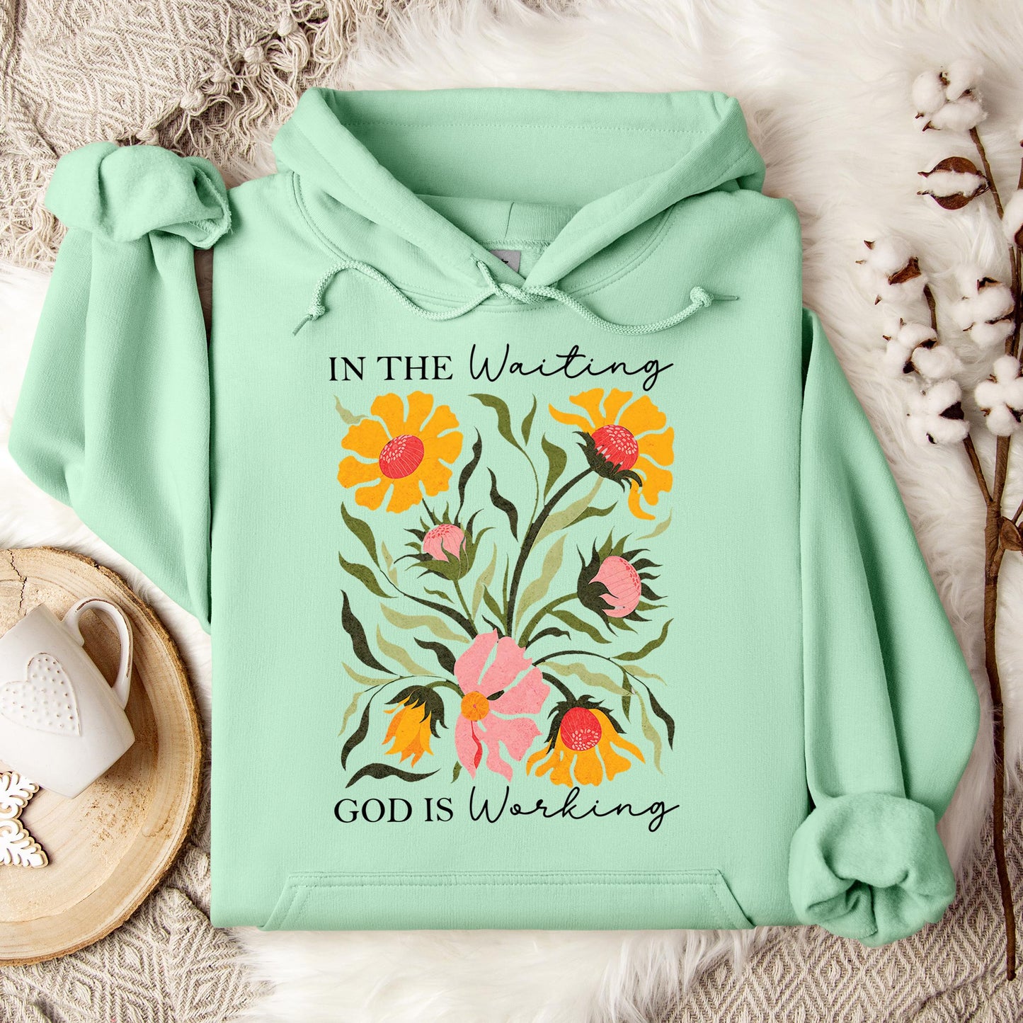 God Is Working In The Waiting 01 Hoodie