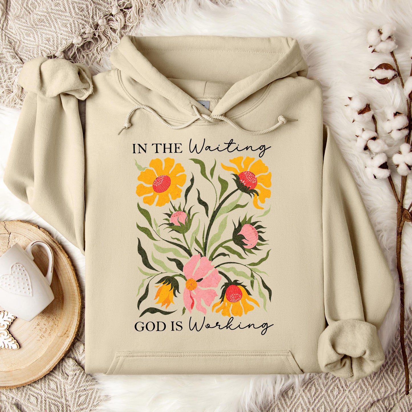 God Is Working In The Waiting 01 Hoodie