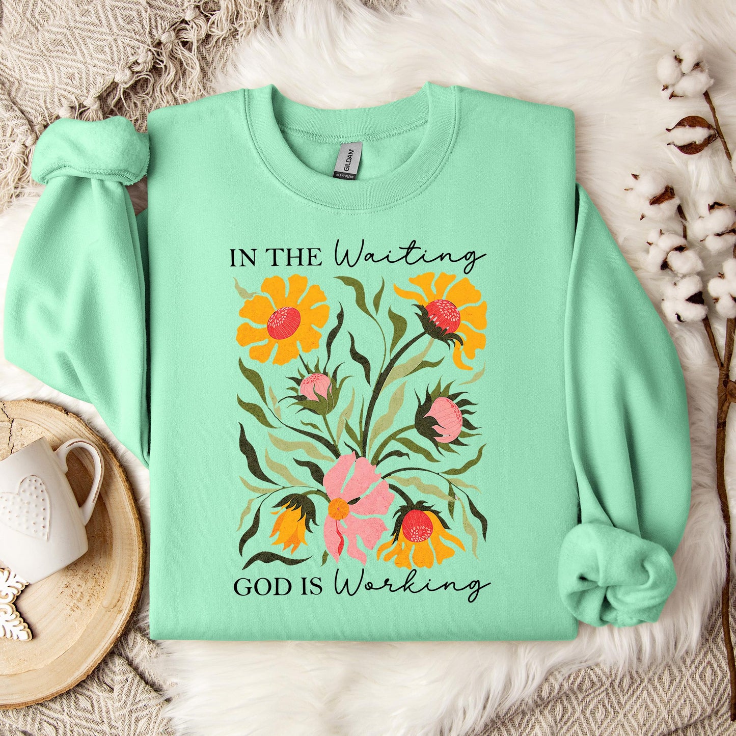 God Is Working In The Waiting 01 Sweatshirt