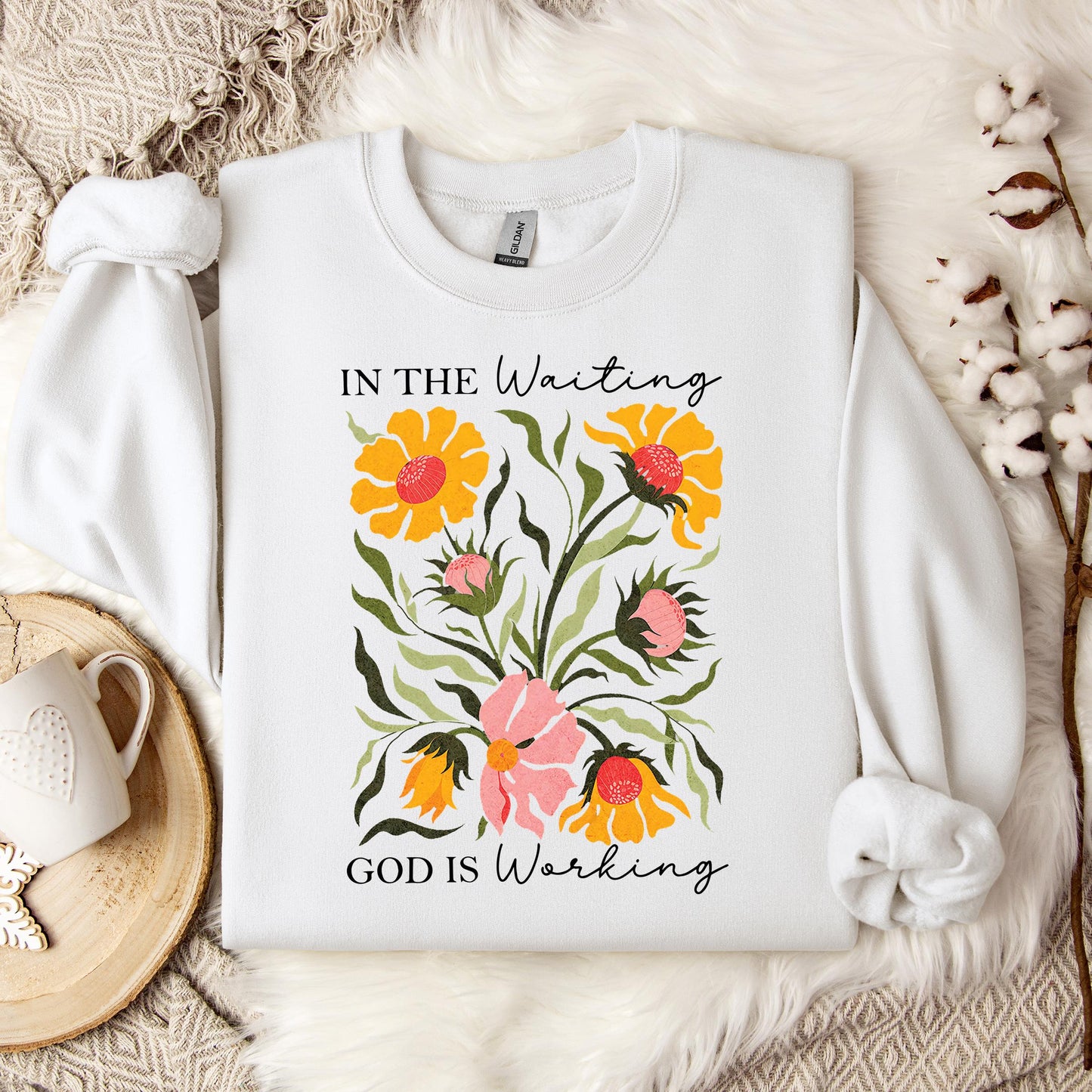 God Is Working In The Waiting 01 Sweatshirt