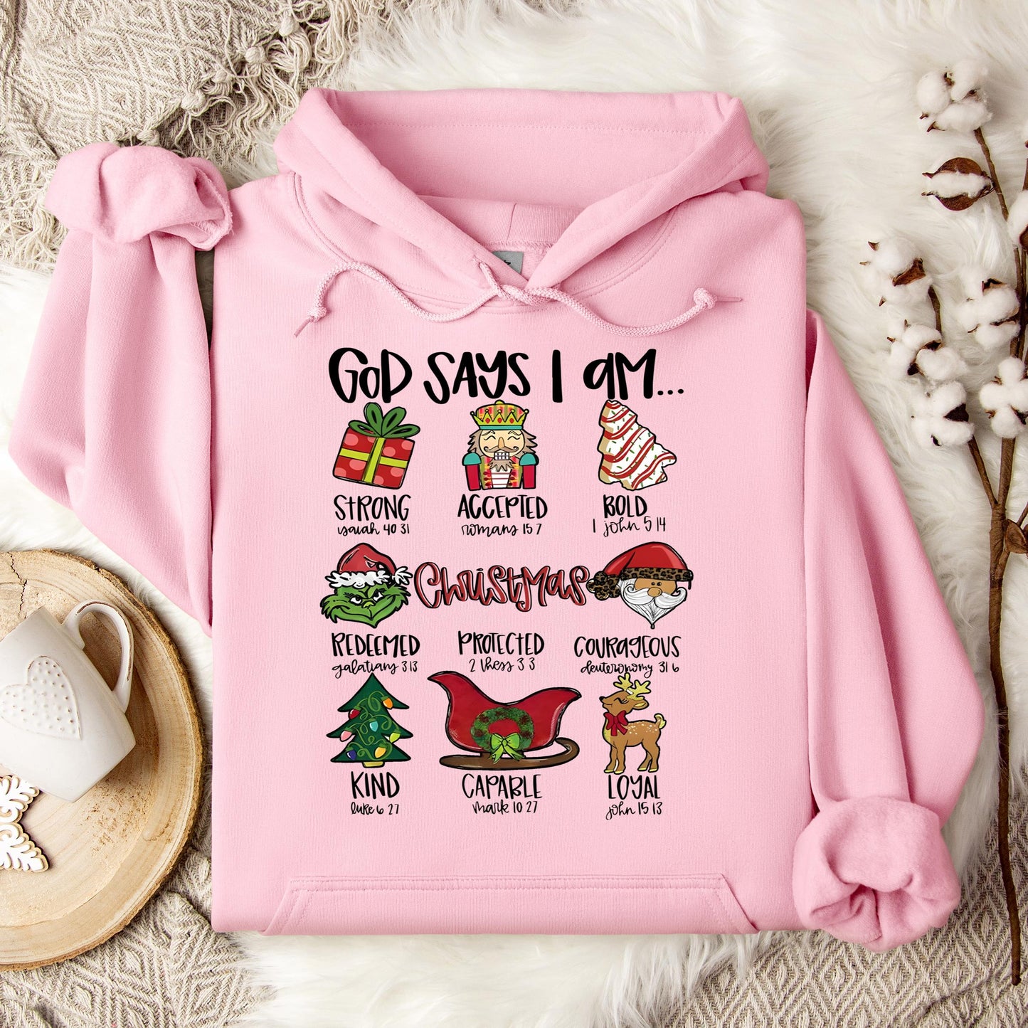 God Say I Am Christmas Hoodie