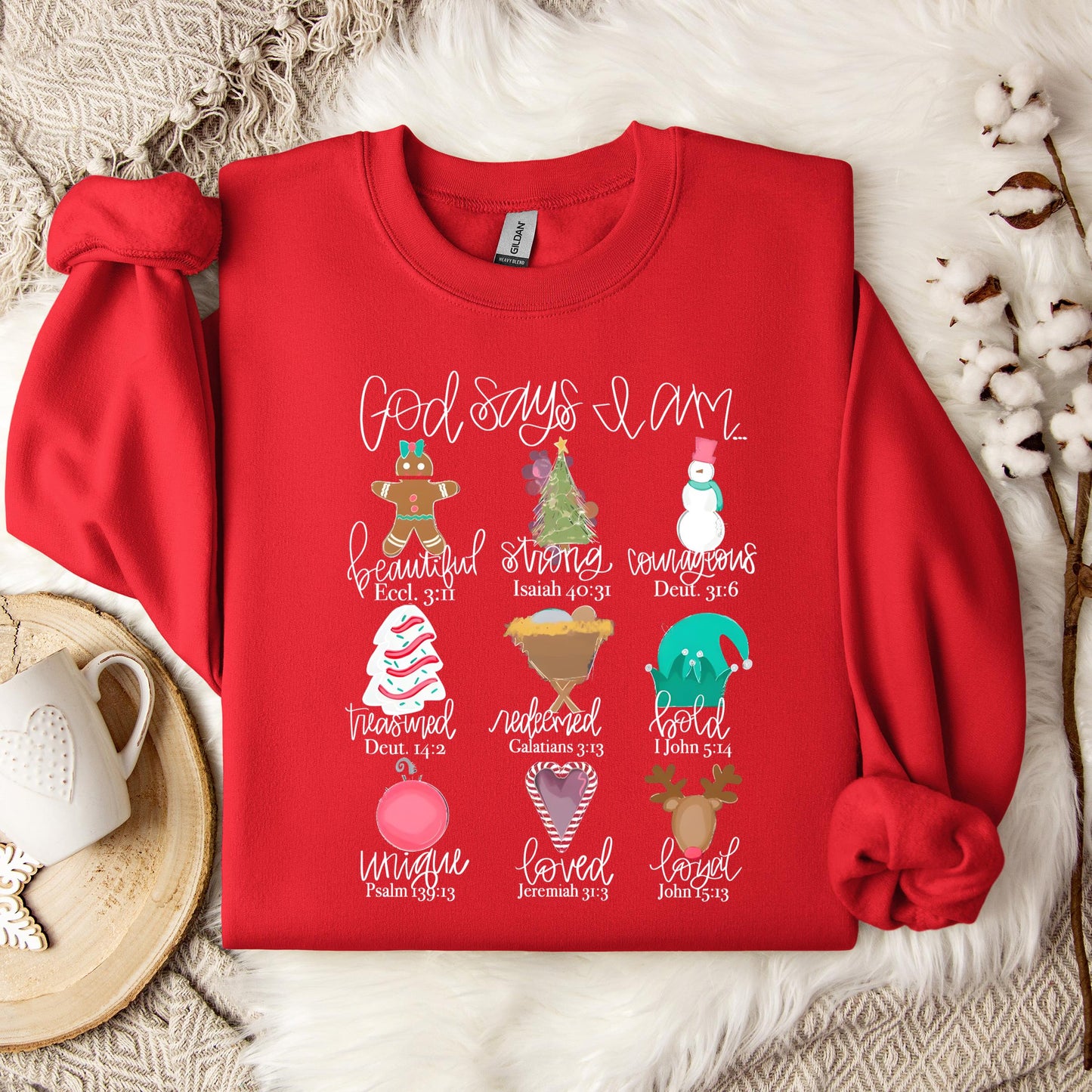 God Says I Am Christmas 02 Sweatshirt