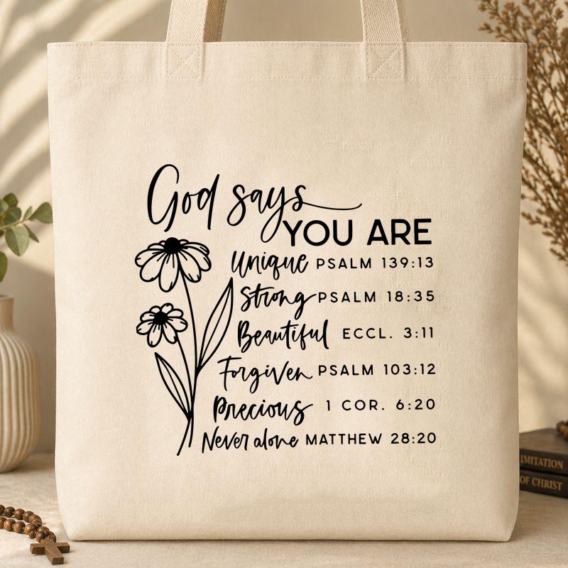 God Says You Are Tote Bag