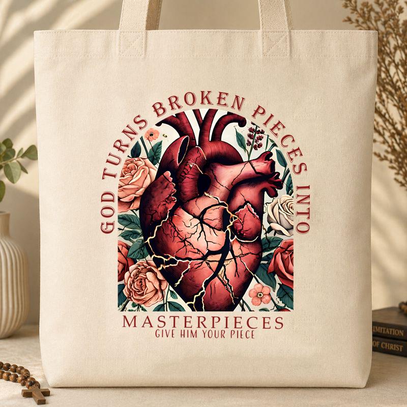 God Turns Broken Pieces Into Masterpieces 06 Tote Bag