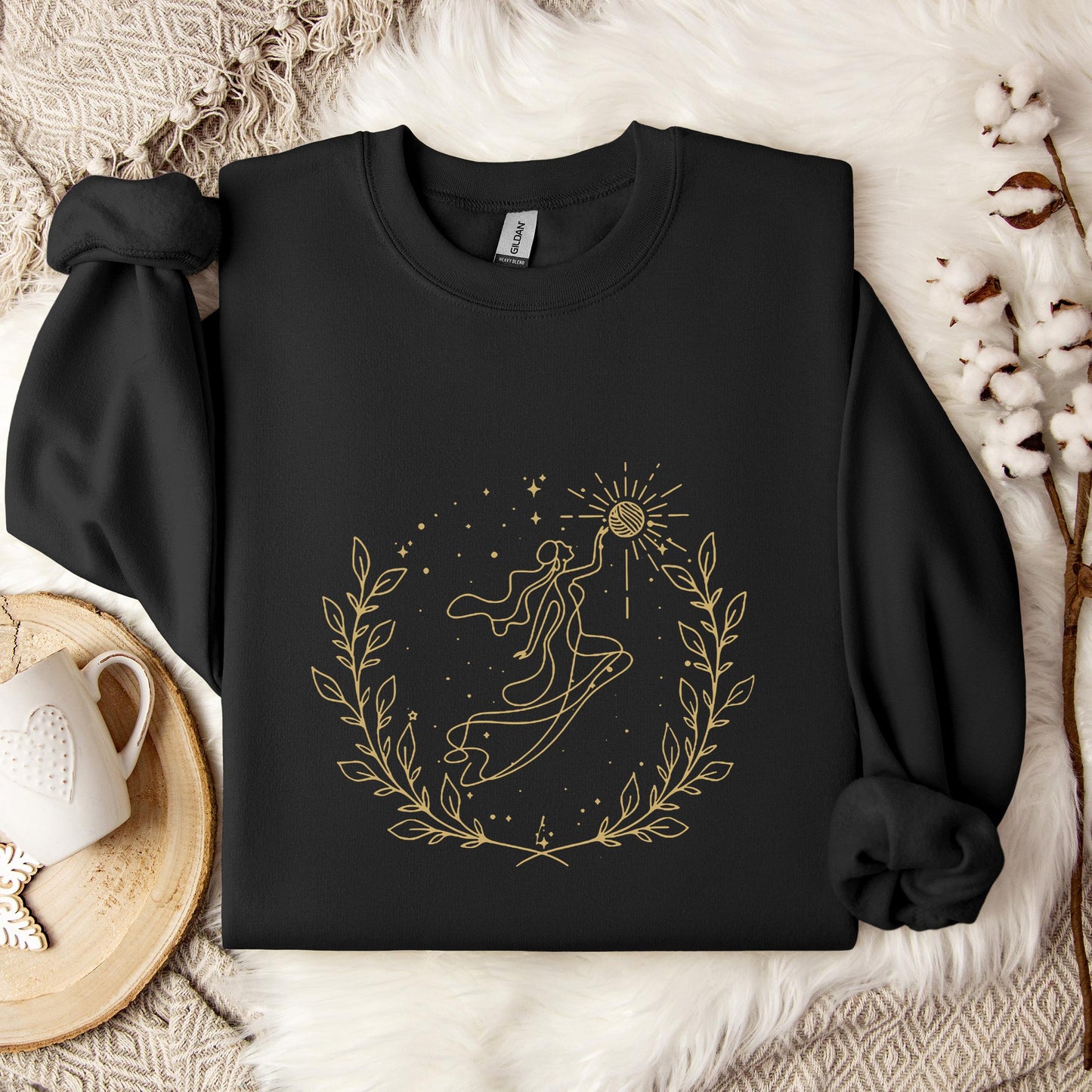 Goddess Cross Yarn Sweatshirt